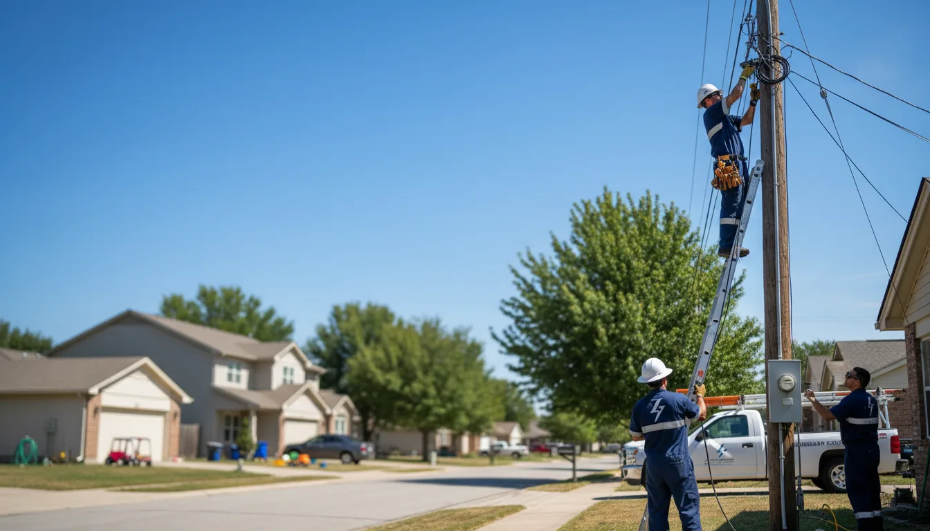 Residential electrician providing installation services in Hawthorne, WI